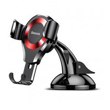 Держатель Baseus Car and Desk Holder Osculum Type черно-красный