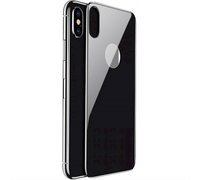 Защитное стекло Baseus 4D Tempered Back Glass для задней панели iPhone X черный
