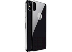 Защитное стекло Baseus 4D Tempered Back Glass для задней панели iPhone X черный
