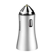 Автомобильное зарядное устройство Baseus Golden Contactor Dual U Intelligent Car Charger серебристый