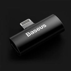Адаптер Baseus L46 iPhone Male to Dual iPhone Female Adapters черно-серый