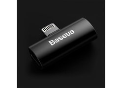 Адаптер Baseus L46 iPhone Male to Dual iPhone Female Adapters черно-серый