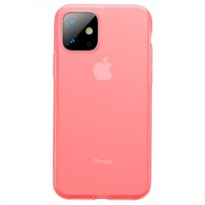 Чехол Baseus Jelly Liquid Silica Gel Protective Case For iPhone 6.1 прозрачный красный