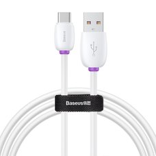 Кабель Baseus Purple Ring HW Quick Charging USB Cable For Type-C белый