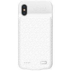Чехол-аккумулятор Baseus Plaid Backpack 3500 мАч для iPhone X белый
