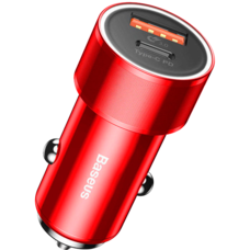 Автомобильная зарядка Baseus CAXLD-A01/A09 красный