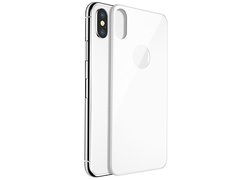 Защитное стекло Baseus 4D Tempered Back Glass для задней панели iPhone X белый