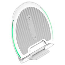 Беспроводная зарядка-подставка Baseus Foldable Multifunction белый+серый