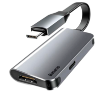 Переходник Baseus Little box USB-C/HDMI+USB-C CAHUB-E0G