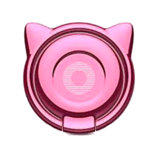 Кольцо-держатель Baseus Cat Ear Ring Bracket розовый