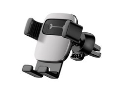 Автомобильный держатель Baseus Cube Gravity Vehicle-mounted Holder серебристый