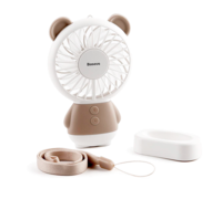 Мини-вентилятор Baseus Dharma bear Fan коричневый