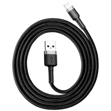 Кабель для iPod, iPhone, iPad Baseus Cafule серо-черный