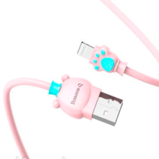 Кабель Baseus Lightning Bear Cable 1m розовый