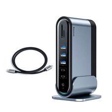 USB-хаб Baseus Working Station Multifunctional Type-C HUB Adapter темно-серый (CN+UK+EU)