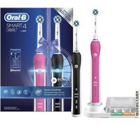 Комплект зубных щеток Braun Oral-B Smart 4 4900 (черный+розовый)