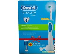 Электрическая зубная щетка Braun Oral-B Vitality Cross Action (D12.513) + Toothpaste