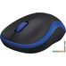 Мышь Logitech M185 (черный/синий)