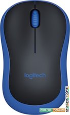 Мышь Logitech M185 (черный/синий)