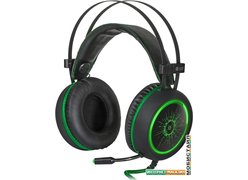 Наушники Defender DeadFire G-530D (черный/зеленый)