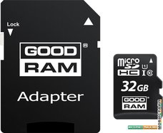 Карта памяти GOODRAM M1AA microSDHC M1AA-0320R12 32GB (с адаптером)