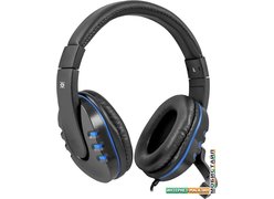 Наушники Defender Warhead G-160 (черный/синий)