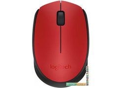 Мышь Logitech M171 Wireless Mouse красный/черный [910-004641]