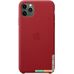 Чехол Apple Leather Case для iPhone 11 Pro Max (красный)
