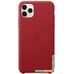 Чехол Apple Leather Case для iPhone 11 Pro Max (красный)