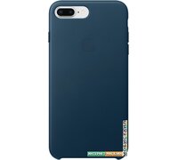 Чехол Apple Leather Case для iPhone 8 Plus / 7 Plus Cosmos Blue