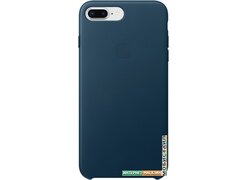 Чехол Apple Leather Case для iPhone 8 Plus / 7 Plus Cosmos Blue
