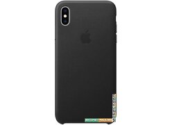 Чехол Apple Leather Case для iPhone XS Max Black
