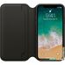 Чехол Apple Leather Folio для iPhone X Black