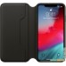 Чехол Apple Leather Folio для iPhone XS Max Black