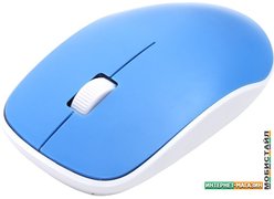 Мышь Omega OM-420 (белый/синий)