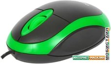 Мышь Omega OM-06 (черный/зеленый)