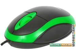 Мышь Omega OM-06 (черный/зеленый)