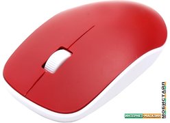 Мышь Omega OM-420 (белый/красный)
