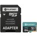 Карта памяти Platinet PMMSDX64UI 64GB + адаптер