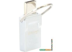 USB Flash Platinet miniDEPOc + Type-C Adapter 16GB (серебристый)