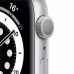 Умные часы Apple Watch Series 6 44 мм (серебристый алюминий/белый спортивный)
