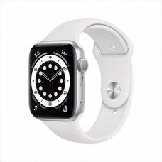 Умные часы Apple Watch Series 6 40 мм (серебристый алюминий/белый спортивный)