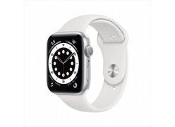 Умные часы Apple Watch Series 6 40 мм (серебристый алюминий/белый спортивный)
