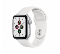 Умные часы Apple Watch SE 44 мм (алюминий серебристый/белый спортивный)