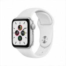 Умные часы Apple Watch SE 44 мм (алюминий серебристый/белый спортивный)