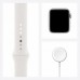 Умные часы Apple Watch SE 44 мм (алюминий серебристый/белый спортивный)