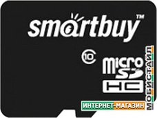 Карта памяти Smart Buy microSDHC (Class 10) 8GB (SB8GBSDCL10-00)