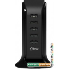 Сетевое зарядное Ritmix RM-5055AC (черный)