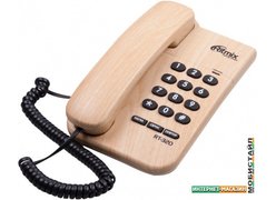 Проводной телефон Ritmix RT-320 (светлое дерево)
