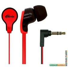 Наушники Ritmix RH-183 (черный/красный)